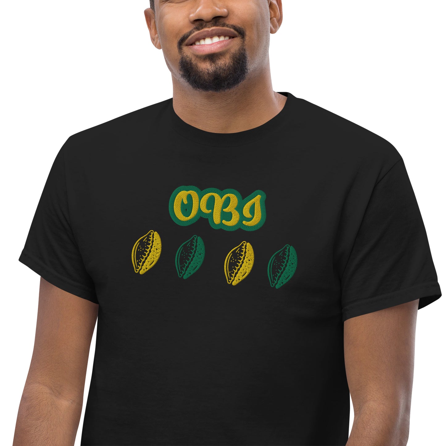 OBI Lucumi Reversed Embroidered Unisex classic tee