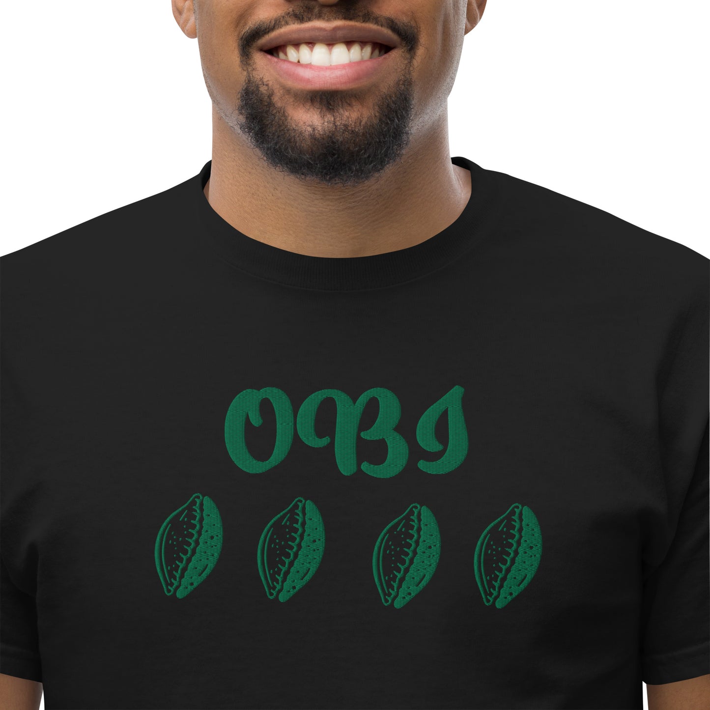 OBI Green Embroidered Unisex classic tee