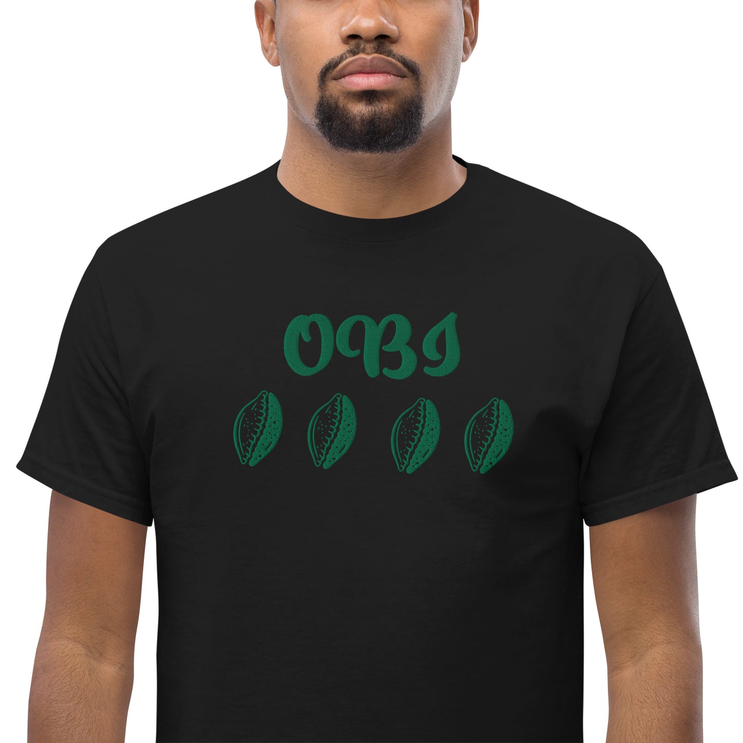 OBI Green Embroidered Unisex classic tee