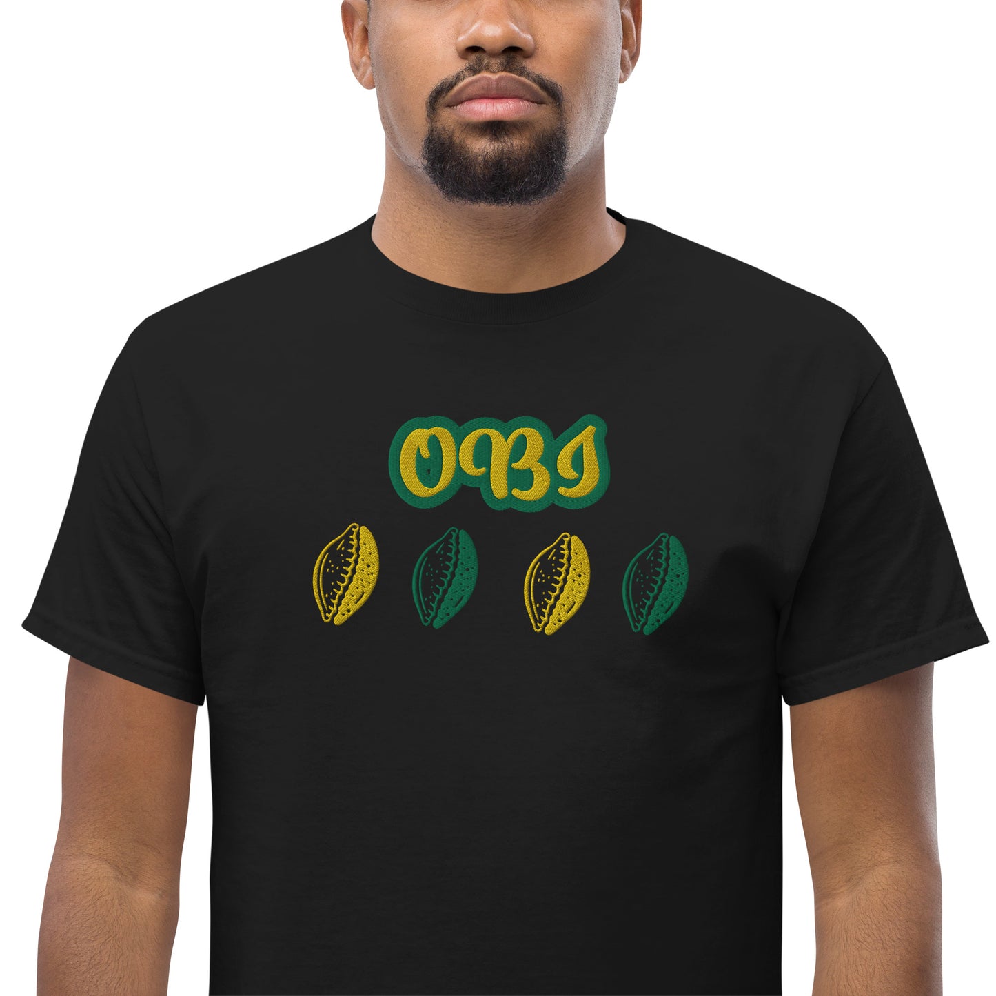 OBI Lucumi Reversed Embroidered Unisex classic tee