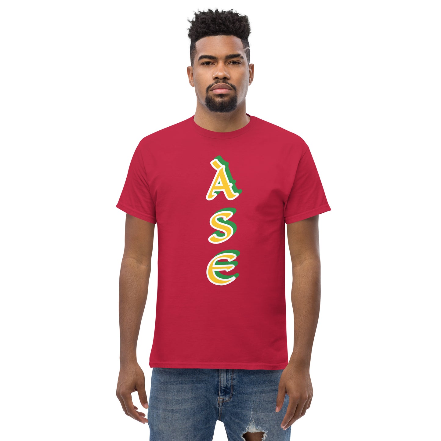 Ase Lucumi reverse vertical Unisex classic tee