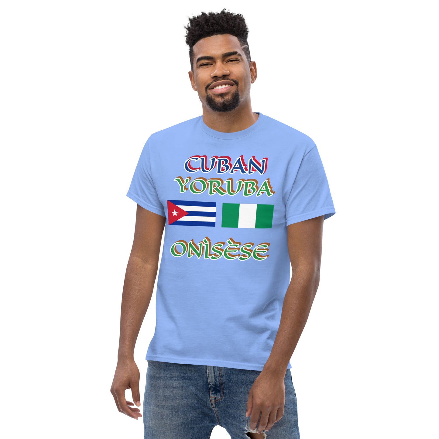 Cuban Yoruba Onisese Dual Flag Unisex classic tee