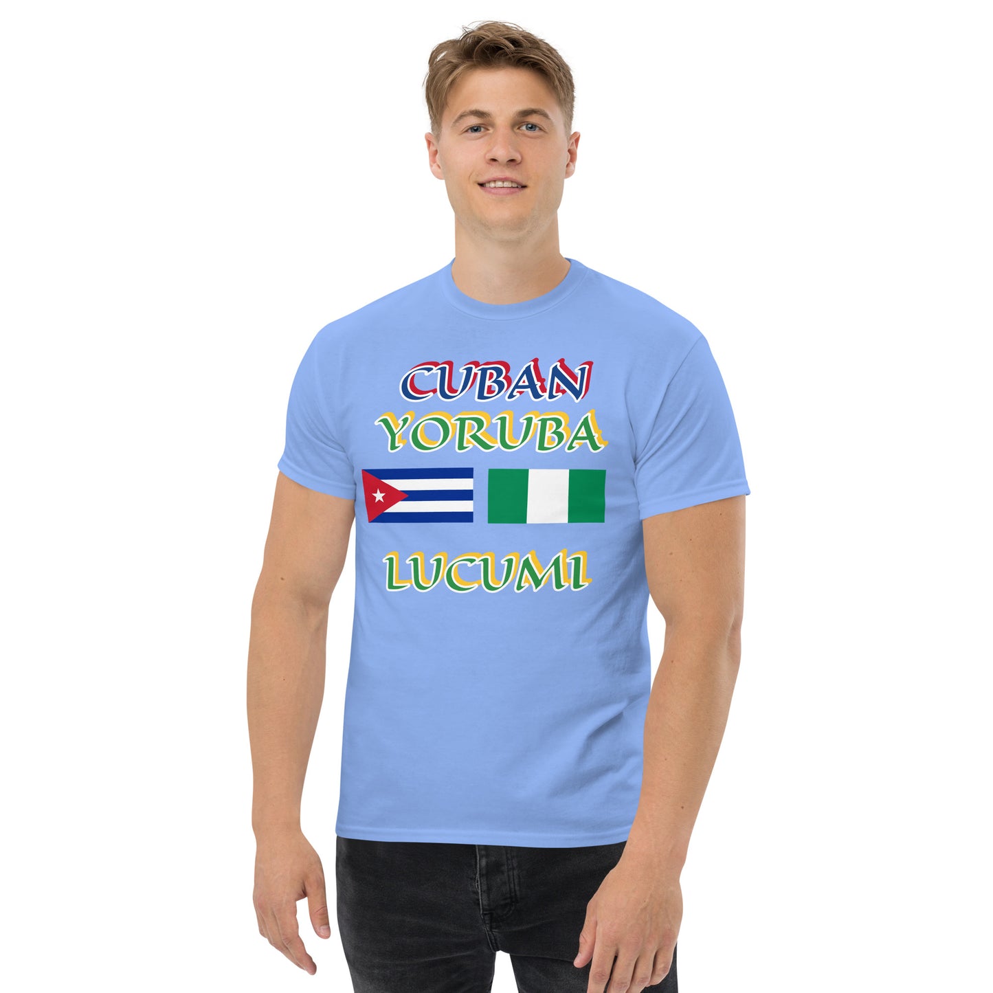 Cuban Yoruba Lucumi Dual Flag Unisex classic tee