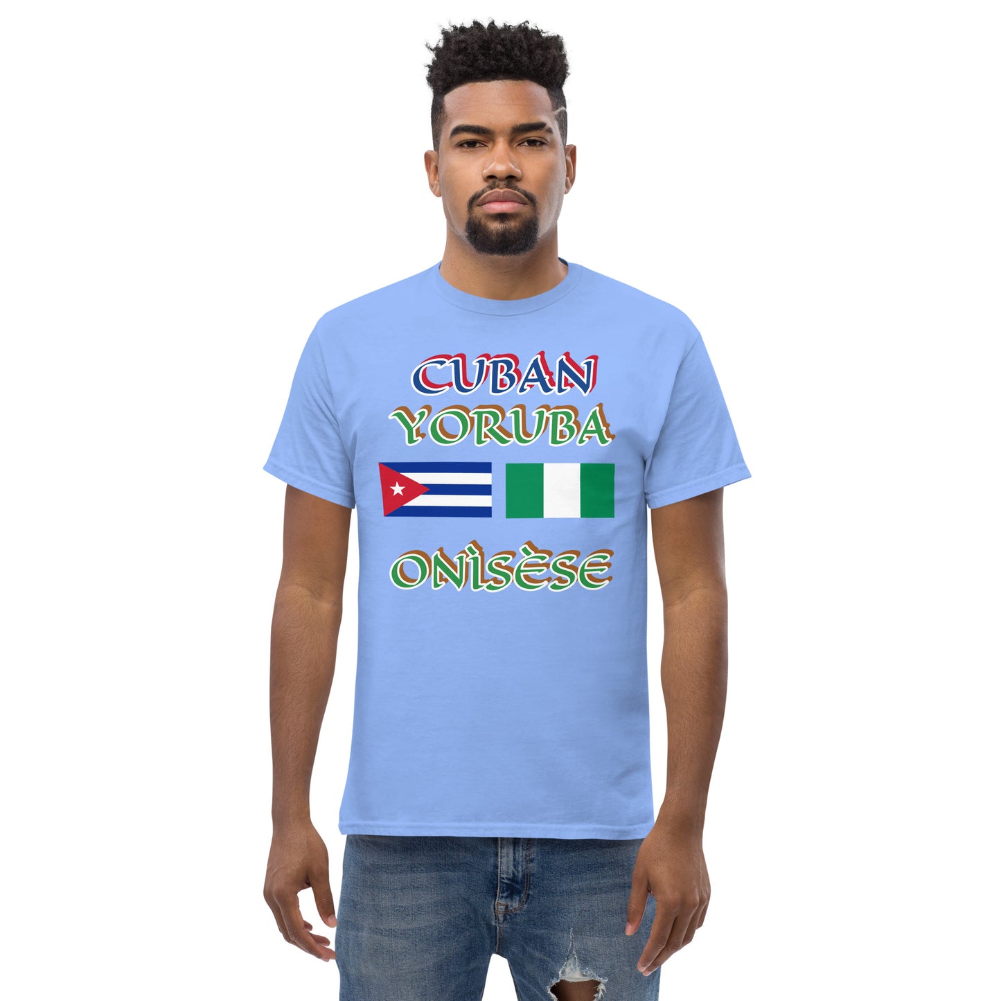 Cuban Yoruba Onisese Dual Flag Unisex classic tee