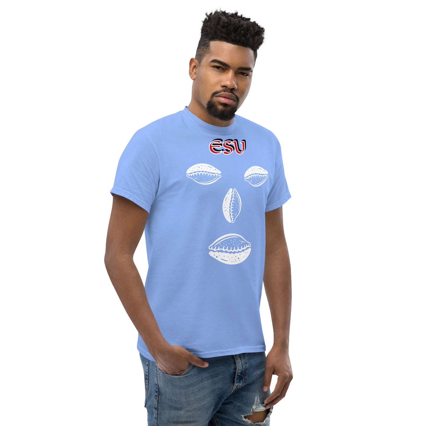 ESU Isese Cowrie White Unisex classic tee