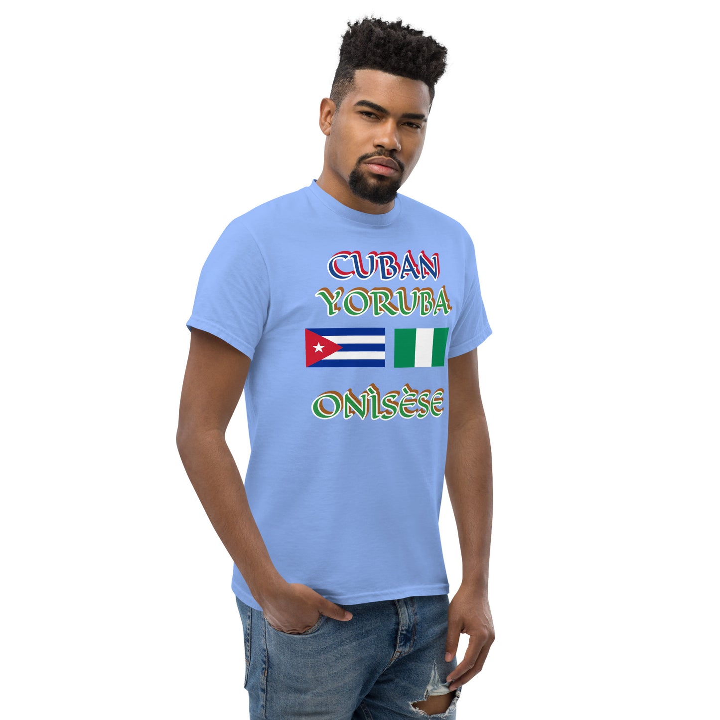 Cuban Yoruba Onisese Dual Flag Unisex classic tee