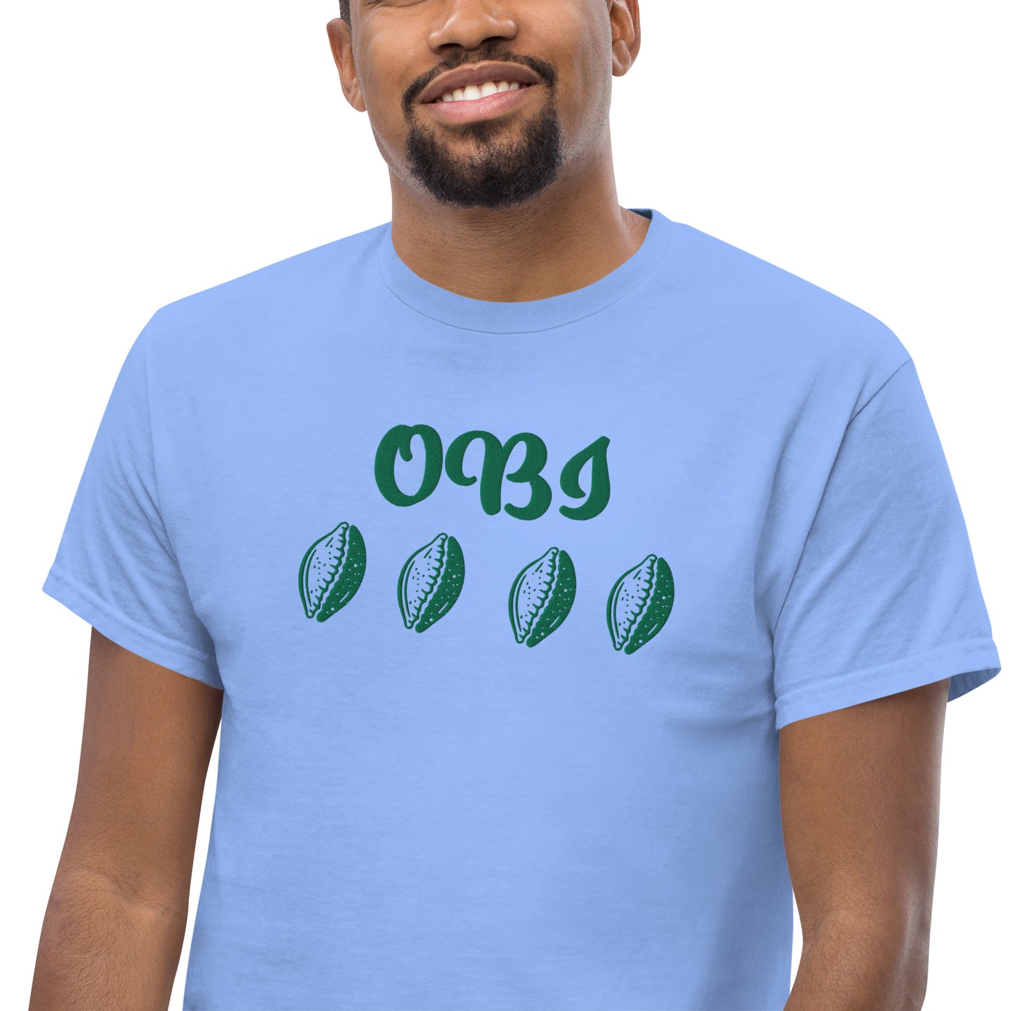 OBI Green Embroidered Unisex classic tee