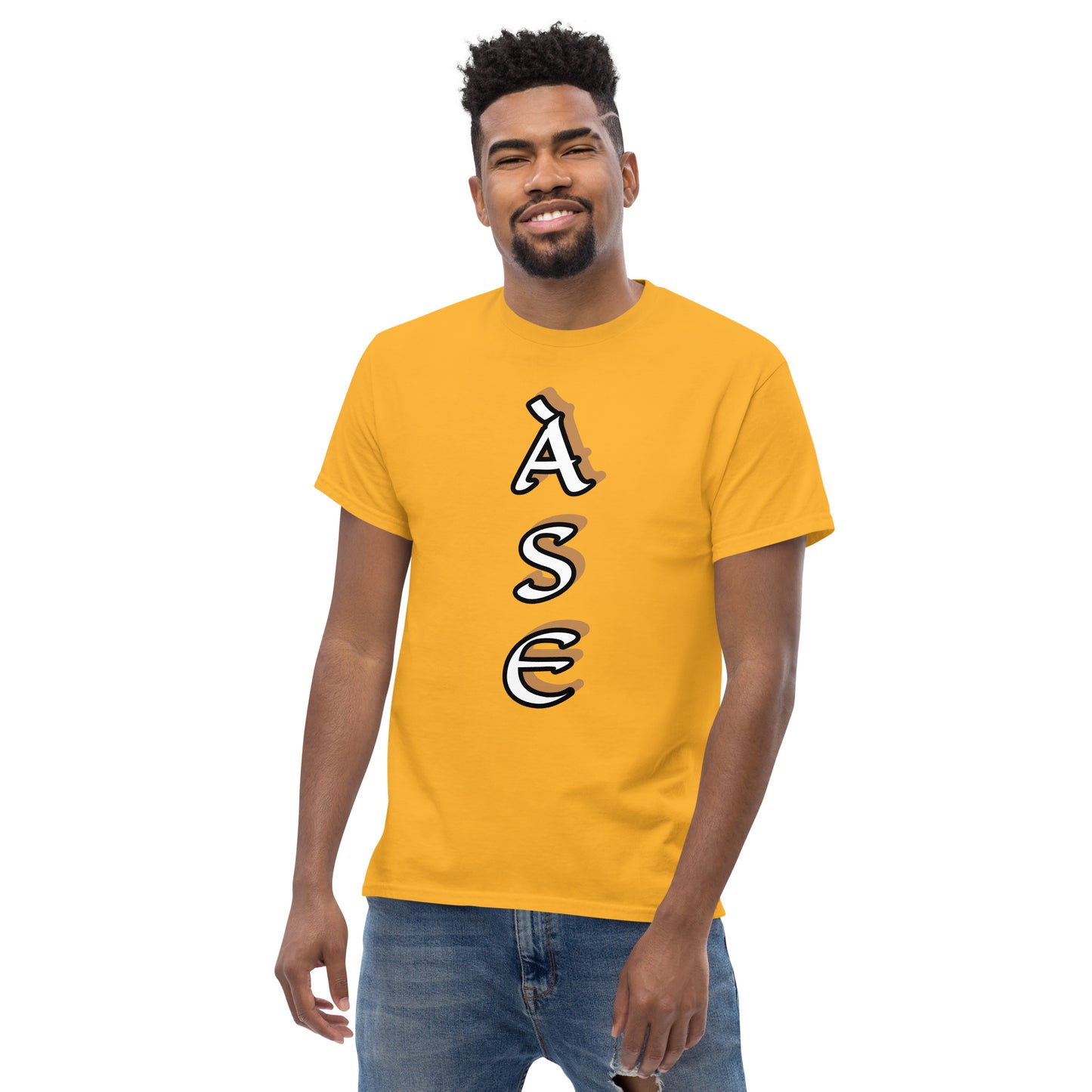 Ase white/gold Unisex classic tee