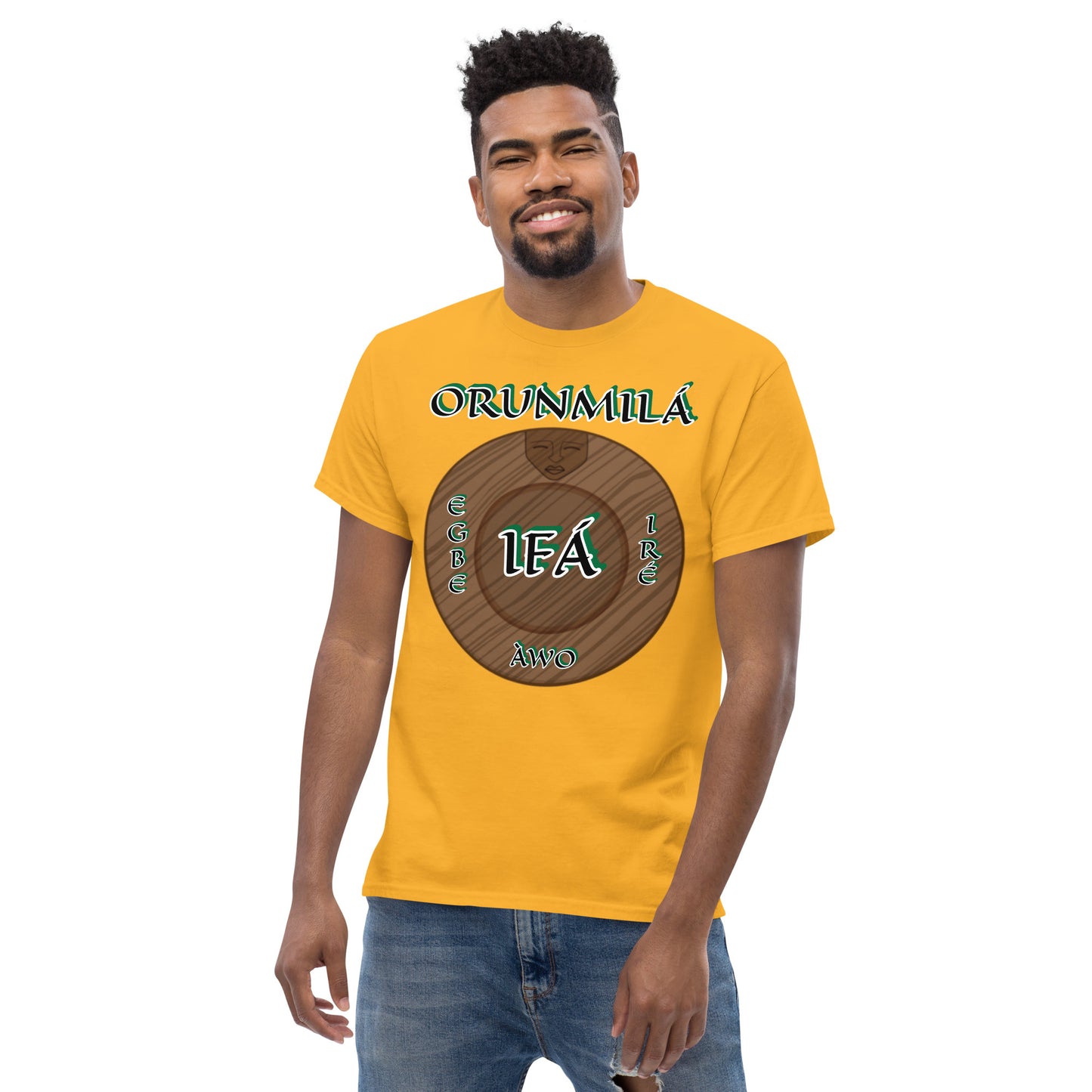 ORUNMILÁ Egbe IRÉ ÀWO Ifa Aje ju Ogun Reverse Unisex classic tee