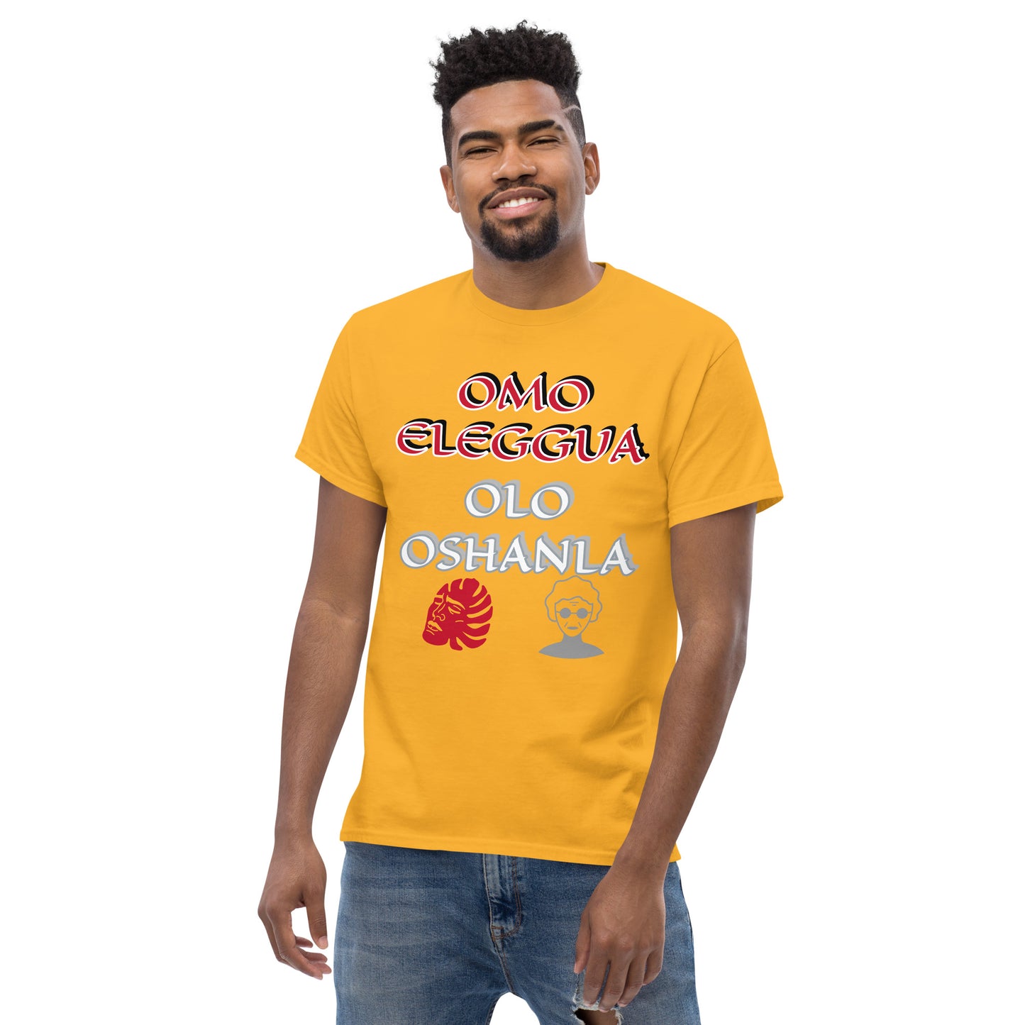 Omo Eleggua Olo OSHANLA icon Lucumi Unisex classic tee