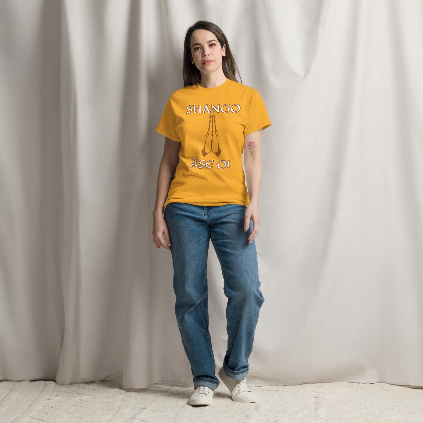 Shango Lucumi Ase o Unisex classic tee
