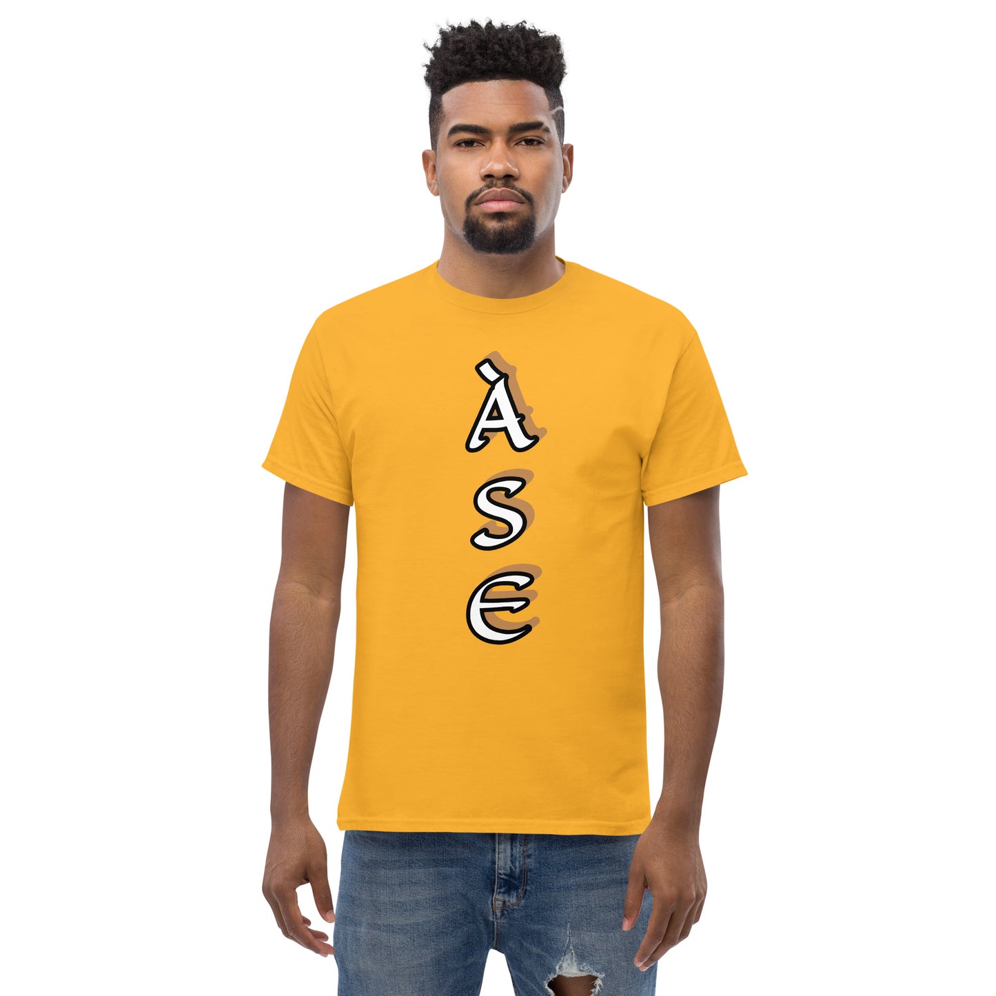 Ase white/gold Unisex classic tee