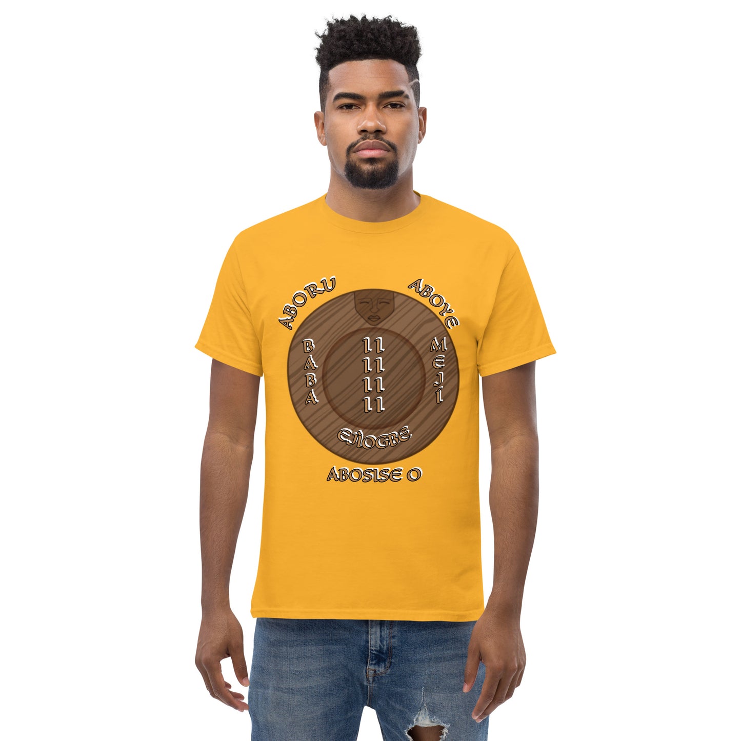 Baba Ejiogbe MEJI 2 Gold Unisex classic tee