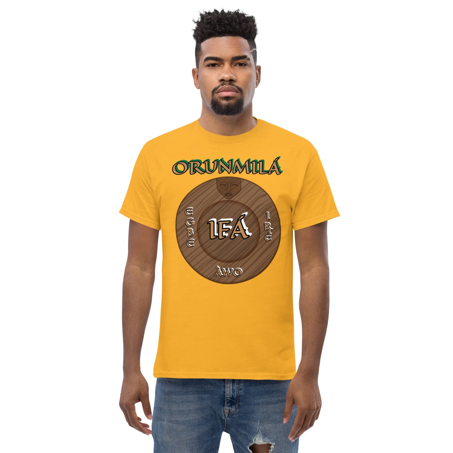 ORUNMILÁ Egbe IRÉ ÀWO Ifa Gold Unisex classic tee