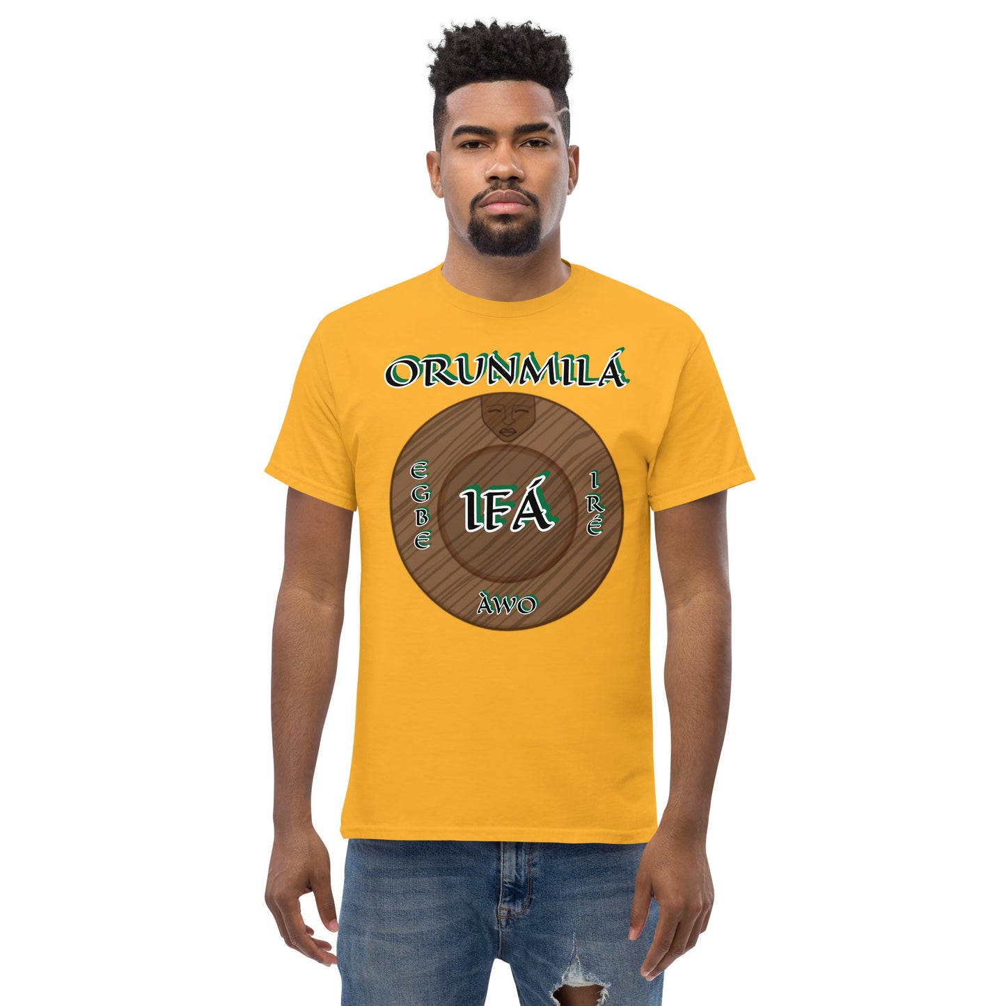 ORUNMILÁ Egbe IRÉ ÀWO Ifa Aje ju Ogun Reverse Unisex classic tee