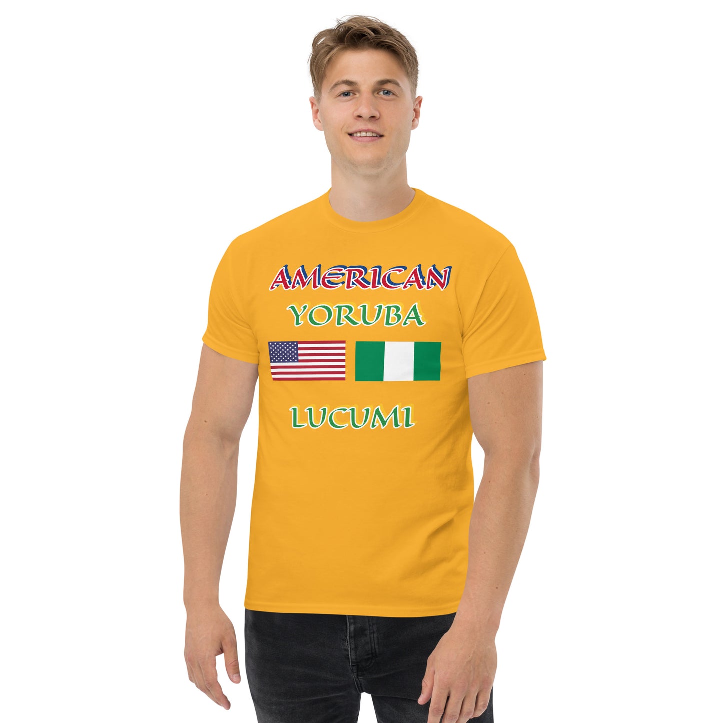 American Yoruba Lucumi Dual Flag Unisex classic tee