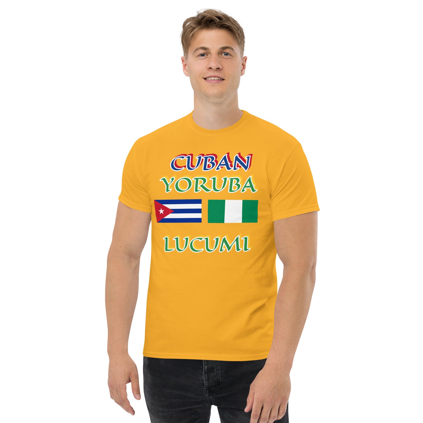 Cuban Yoruba Lucumi Dual Flag Unisex classic tee