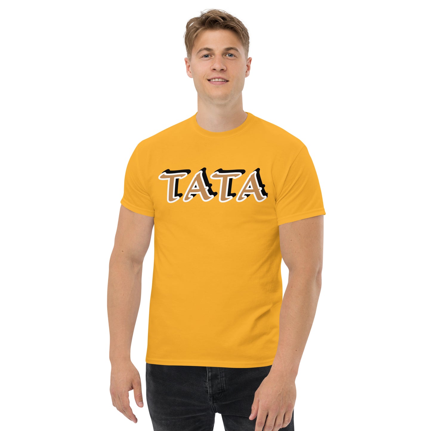 TATA Gold/Black Unisex classic tee