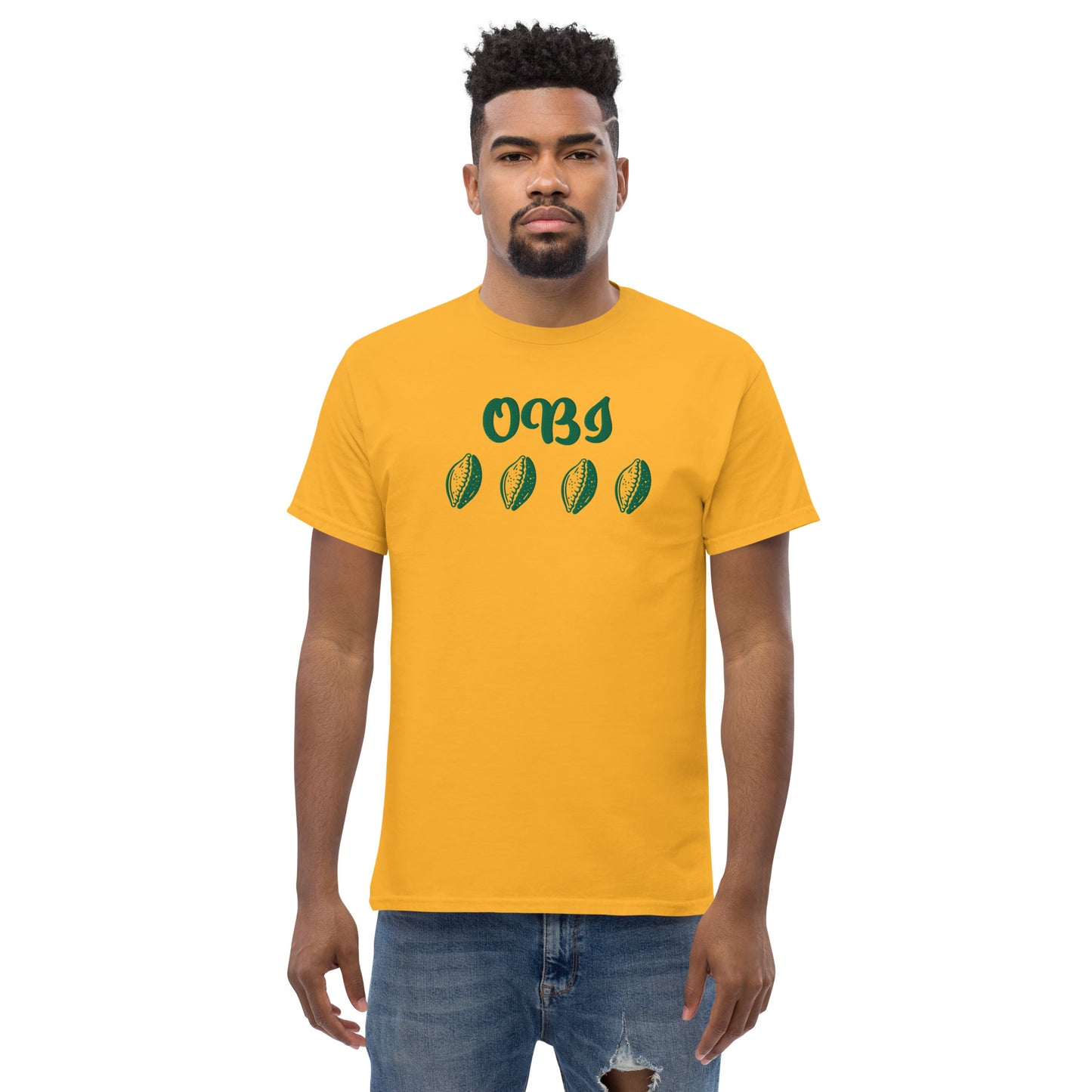 OBI Green Embroidered Unisex classic tee