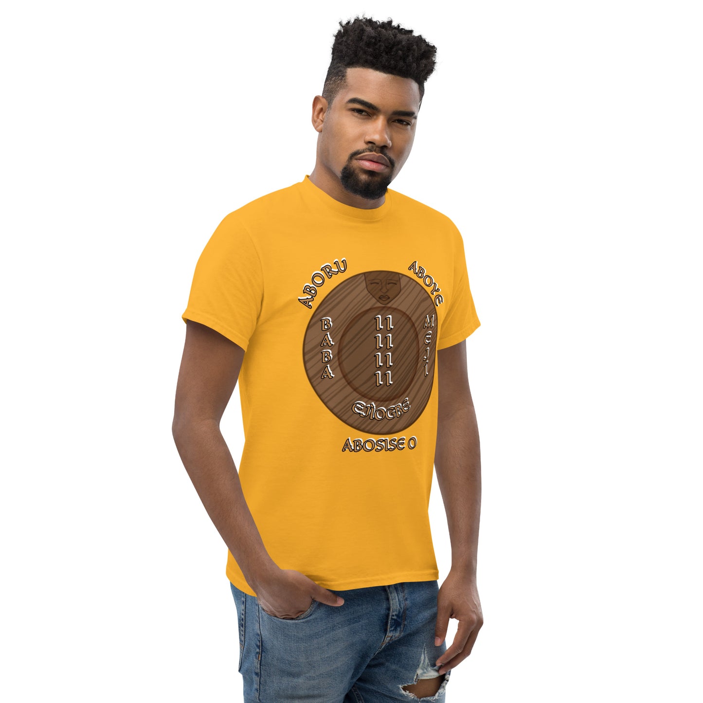 Baba Ejiogbe MEJI 2 Gold Unisex classic tee