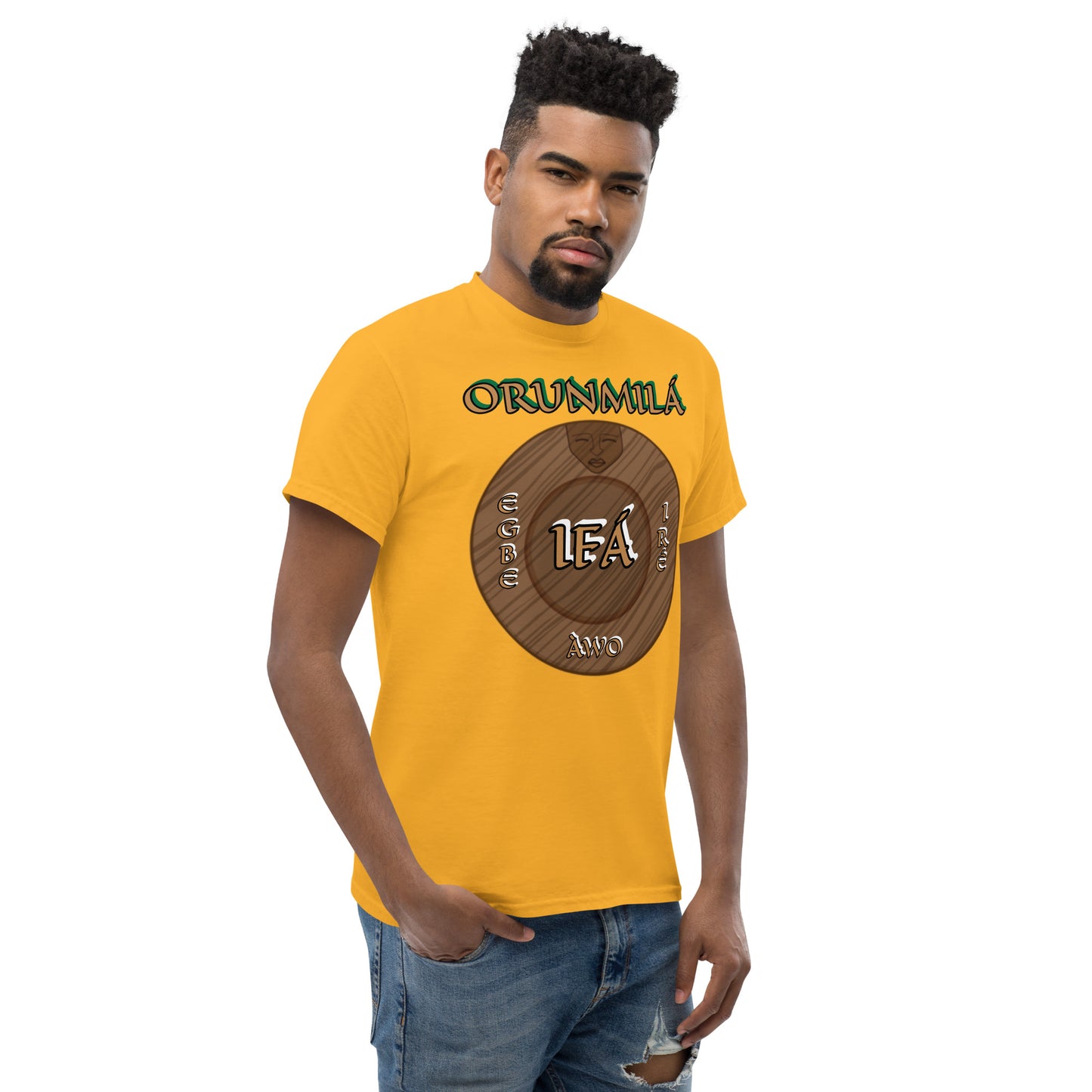 ORUNMILÁ Egbe IRÉ ÀWO Ifa Gold Unisex classic tee