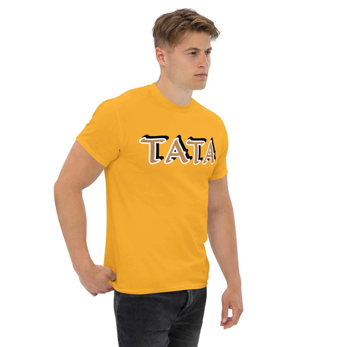 TATA Gold/Black Unisex classic tee