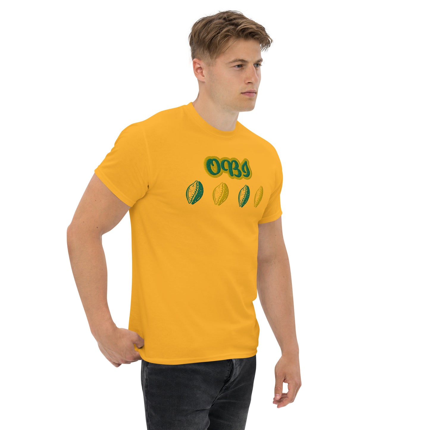 OBI Lucumi Embroidered Unisex classic tee