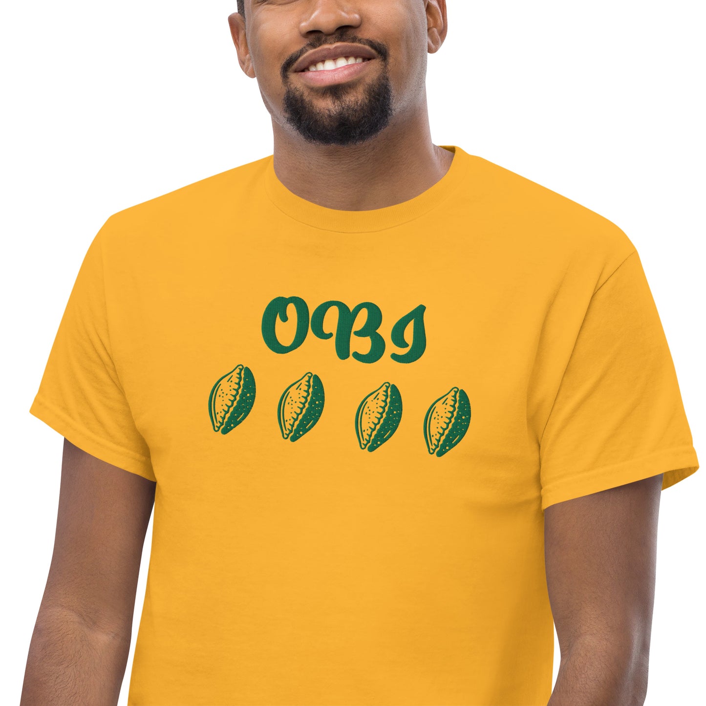 OBI Green Embroidered Unisex classic tee