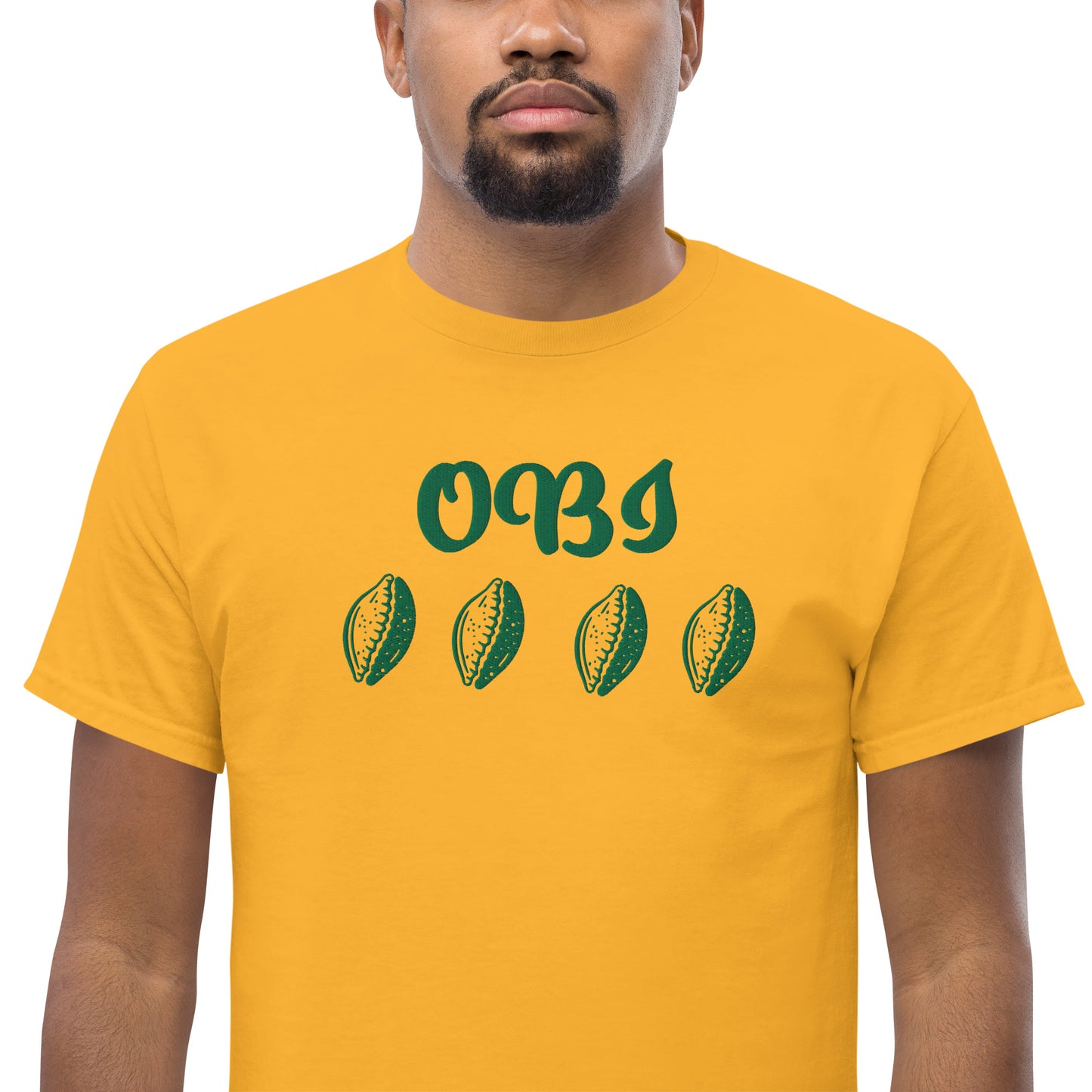 OBI Green Embroidered Unisex classic tee