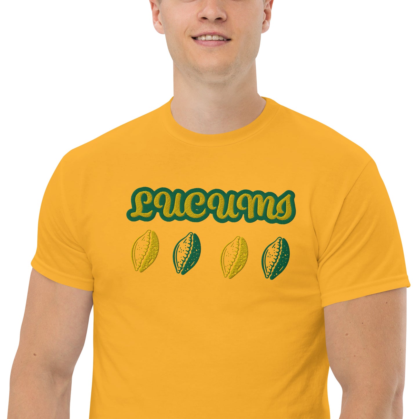 Lucumi Cowrie Reversed Embroidered Unisex classic tee