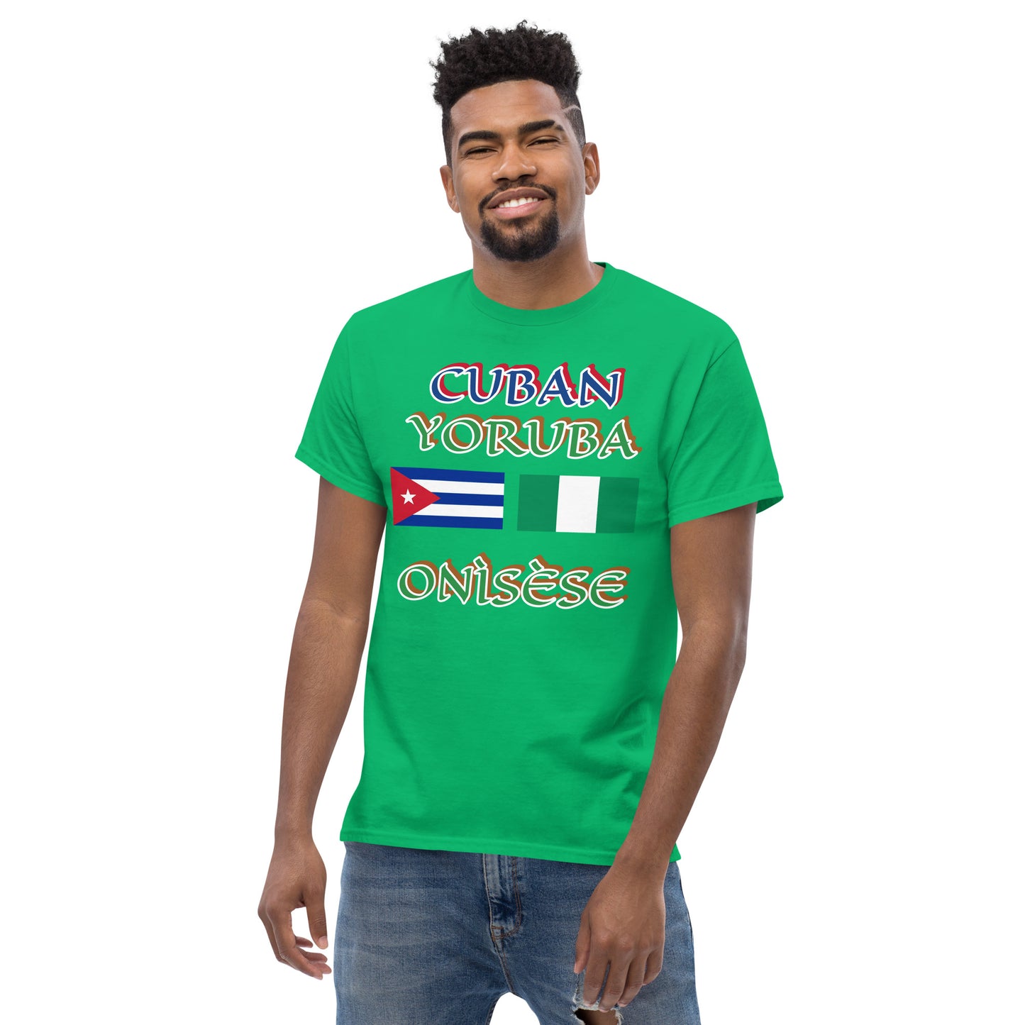 Cuban Yoruba Onisese Dual Flag Unisex classic tee