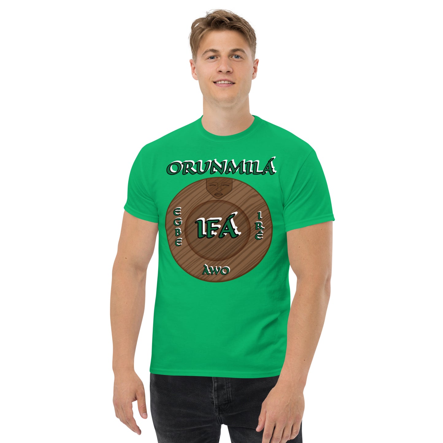 ORUNMILÁ Egbe IRÉ ÀWO Logo  Ifa Aje ju Ogun Unisex classic tee