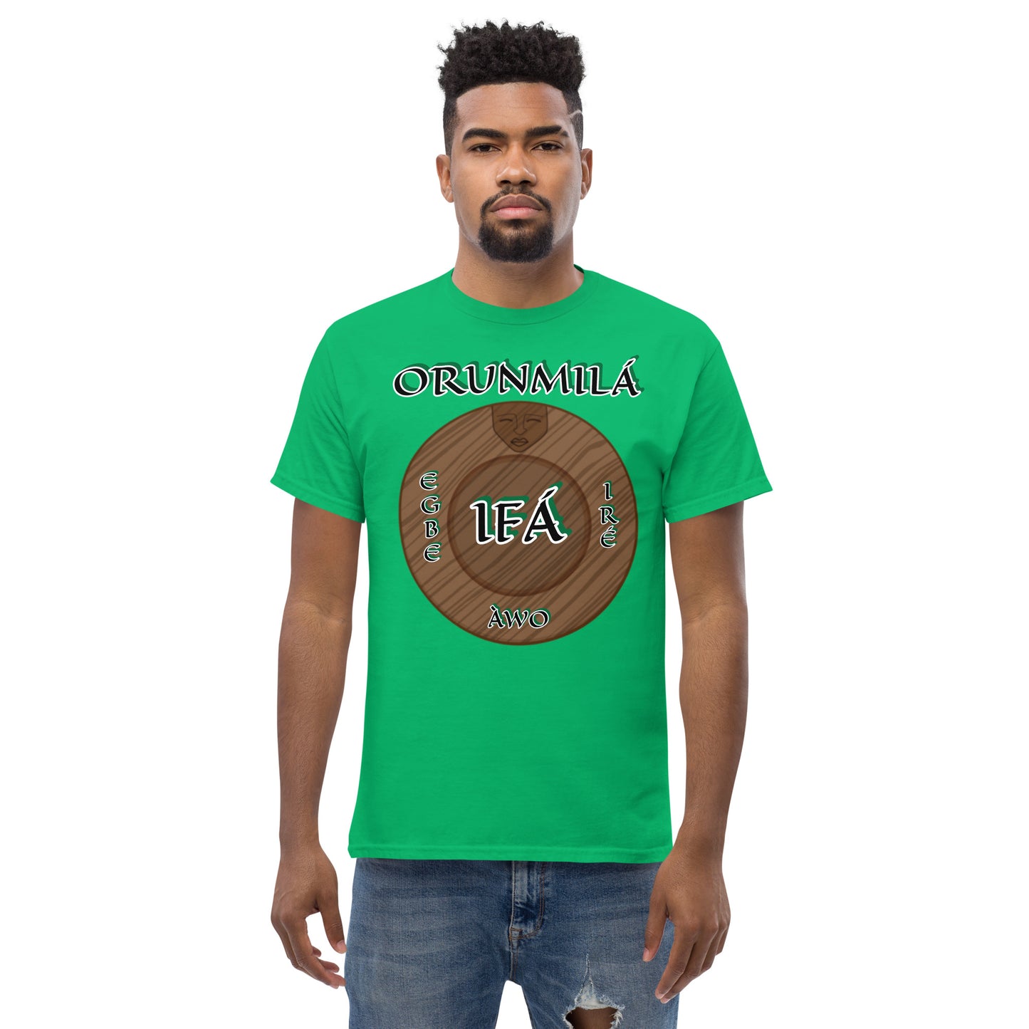 ORUNMILÁ Egbe IRÉ ÀWO Ifa Aje ju Ogun Reverse Unisex classic tee