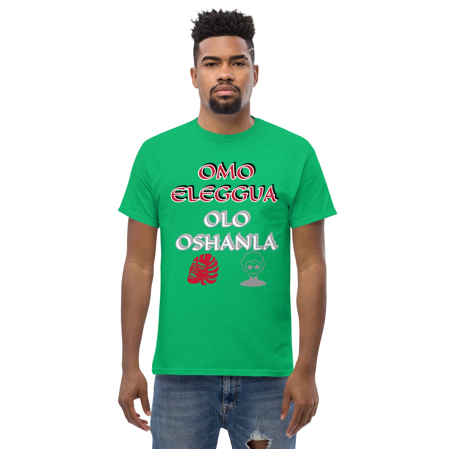 Omo Eleggua Olo OSHANLA icon Lucumi Unisex classic tee