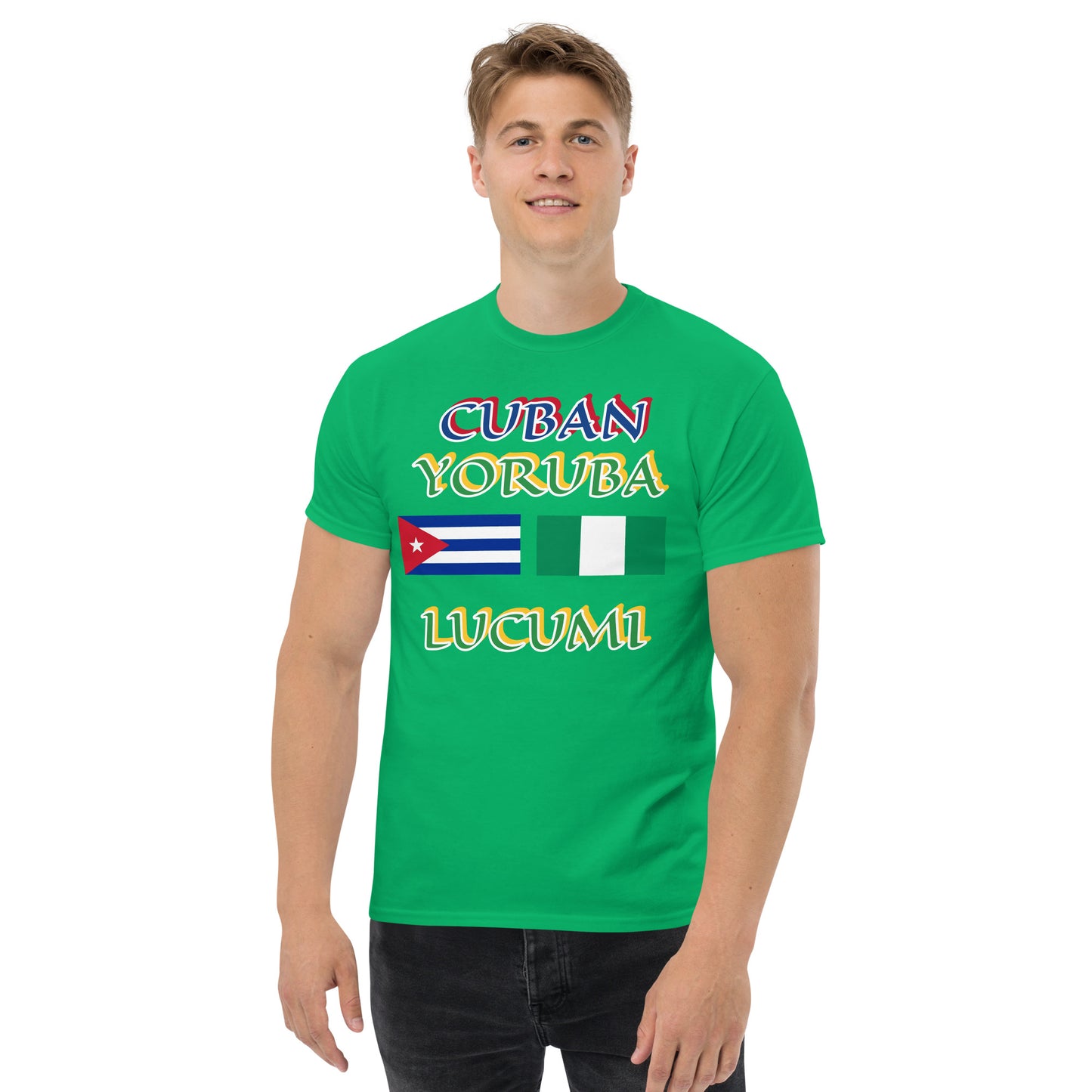 Cuban Yoruba Lucumi Dual Flag Unisex classic tee