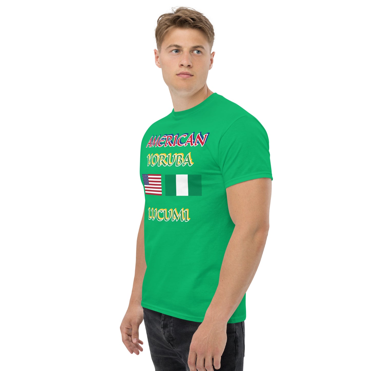 American Yoruba Lucumi Dual Flag Unisex classic tee