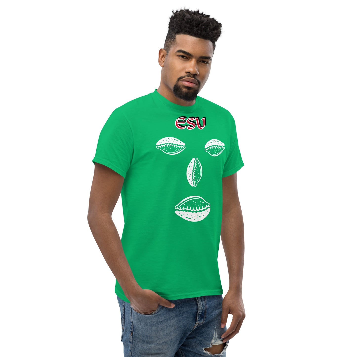 ESU Isese Cowrie White Unisex classic tee