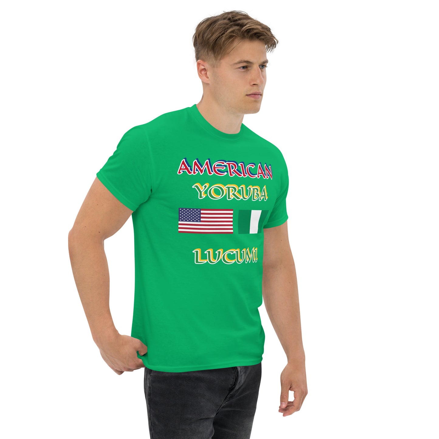 American Yoruba Lucumi Dual Flag Unisex classic tee