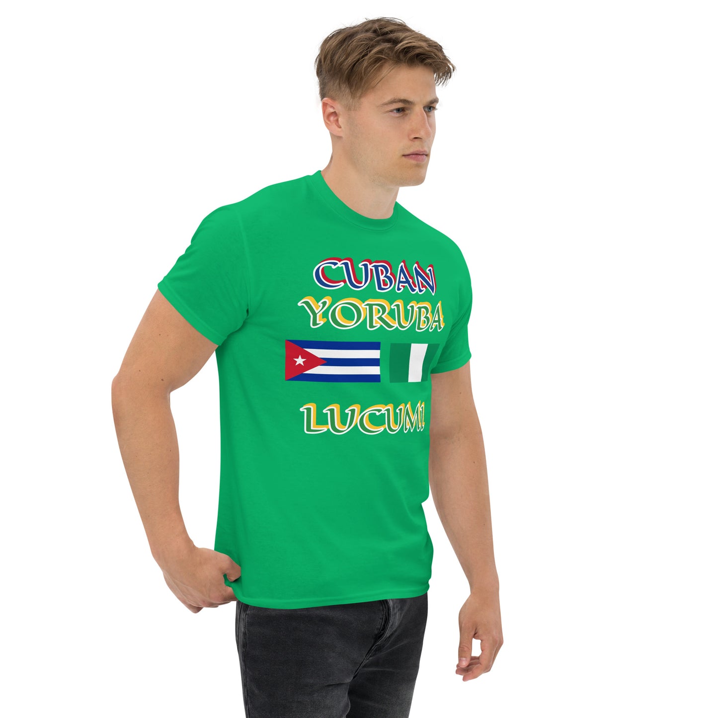 Cuban Yoruba Lucumi Dual Flag Unisex classic tee