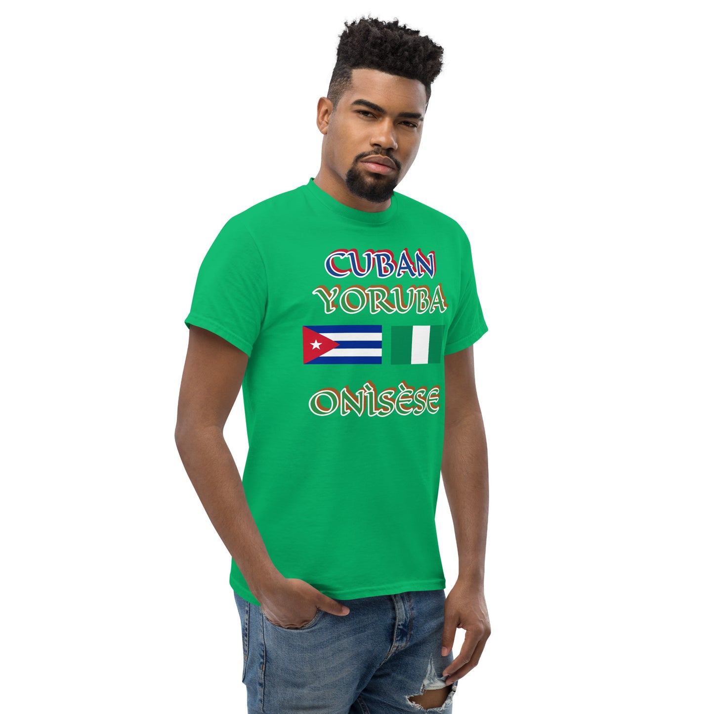 Cuban Yoruba Onisese Dual Flag Unisex classic tee