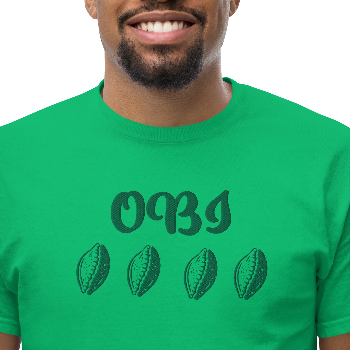 OBI Green Embroidered Unisex classic tee