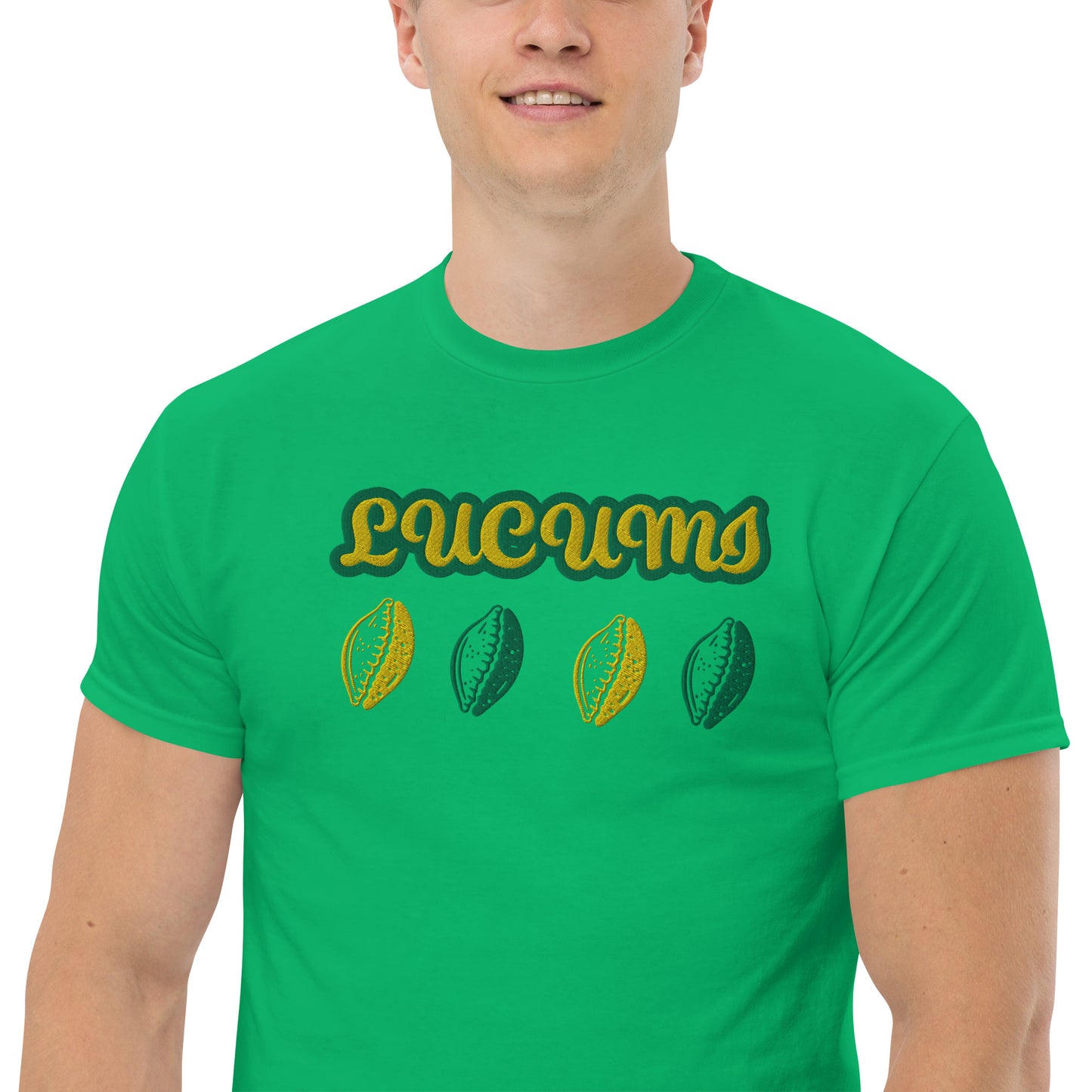 Lucumi Cowrie Reversed Embroidered Unisex classic tee