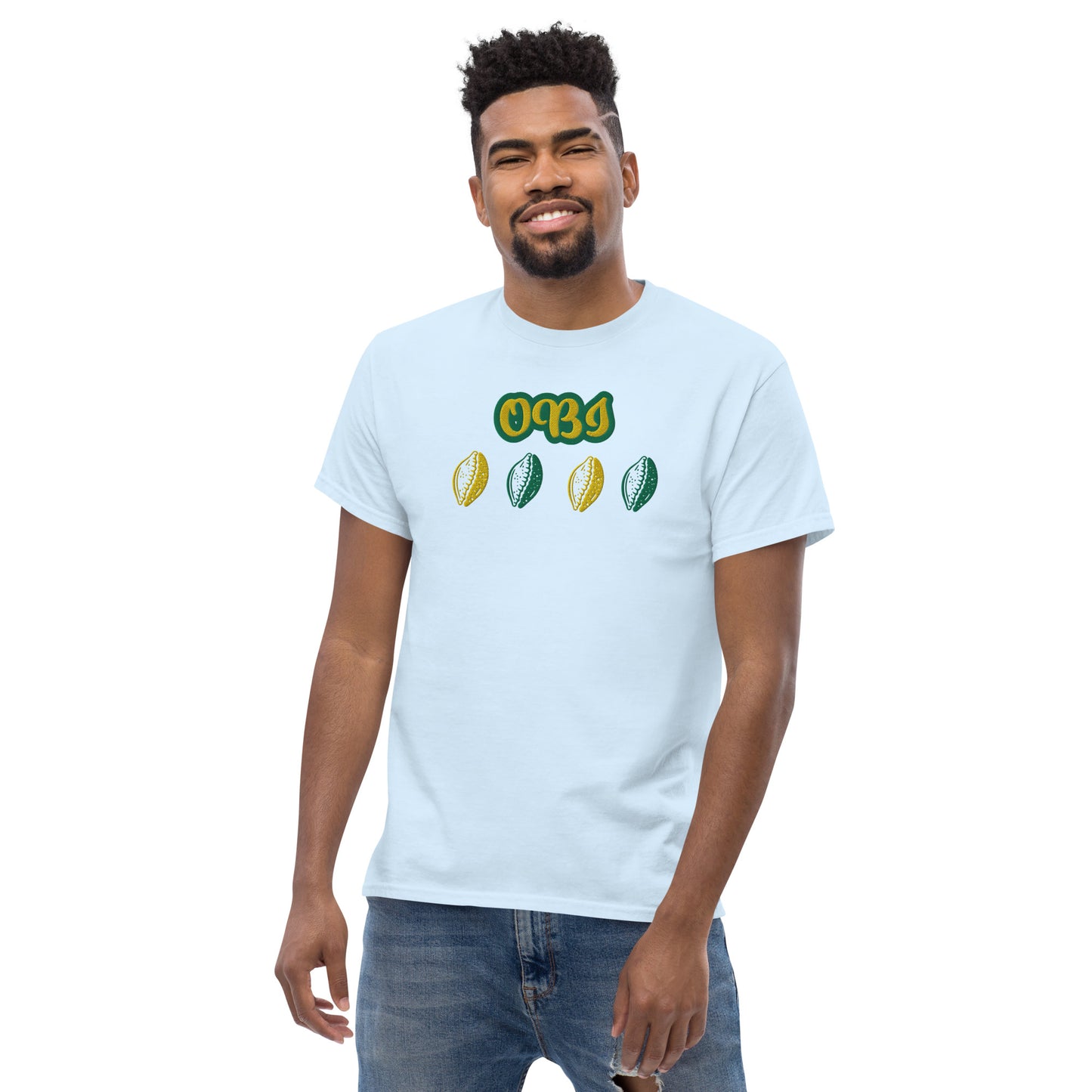 OBI Lucumi Reversed Embroidered Unisex classic tee