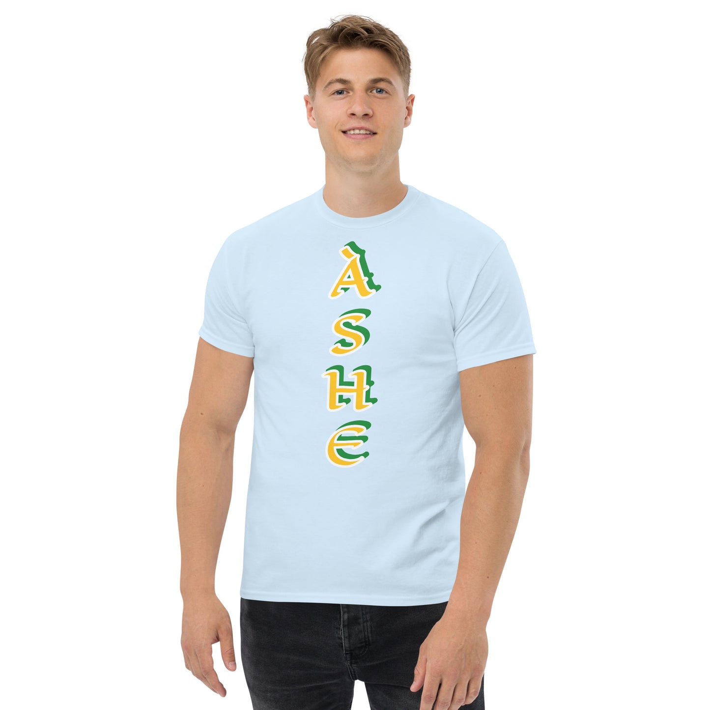 Ashe Lucumi reverse vertical Unisex classic tee