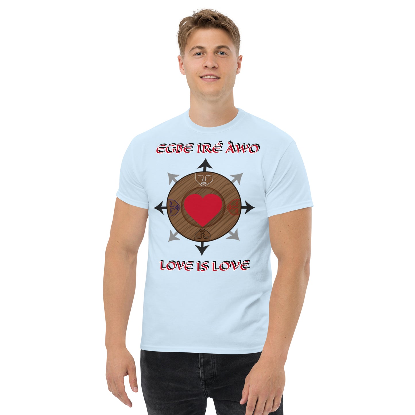 Egbe Ire Awo Logo Love is Love Unisex classic tee