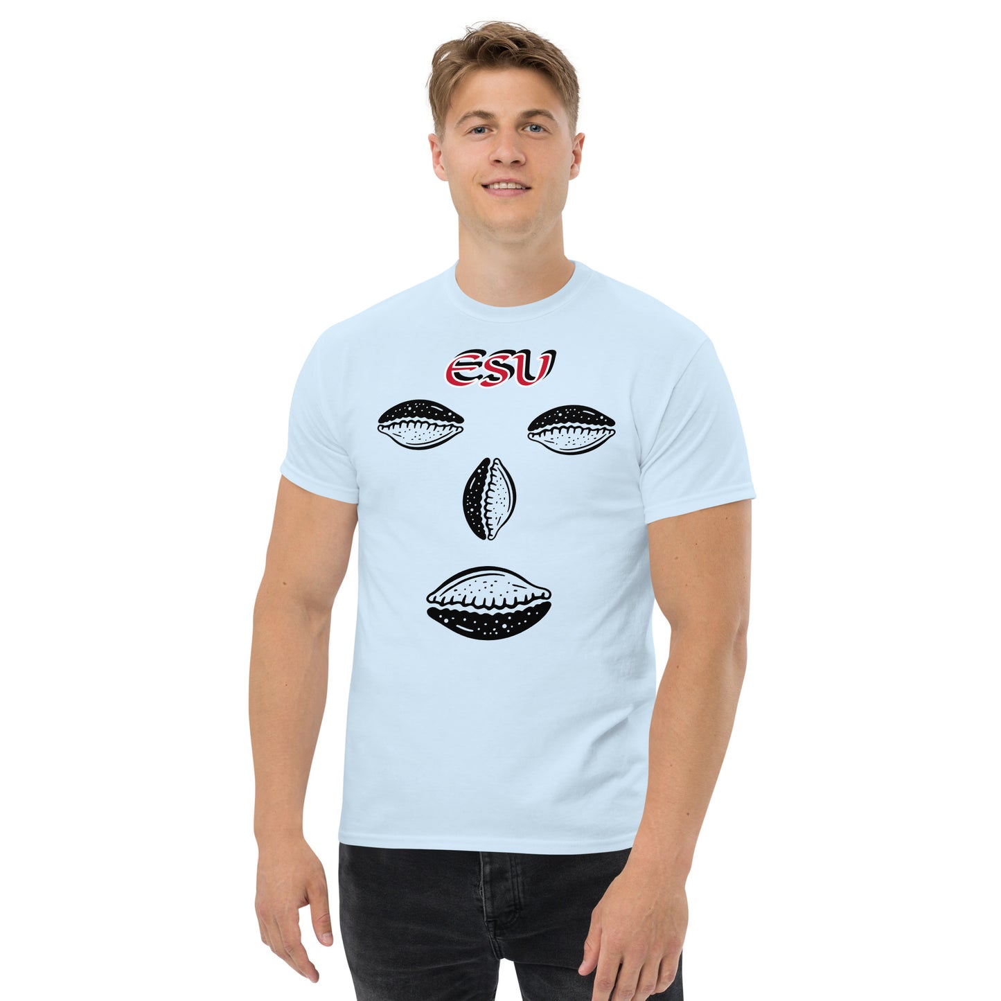 ESU Isese Cowrie Black Unisex classic tee