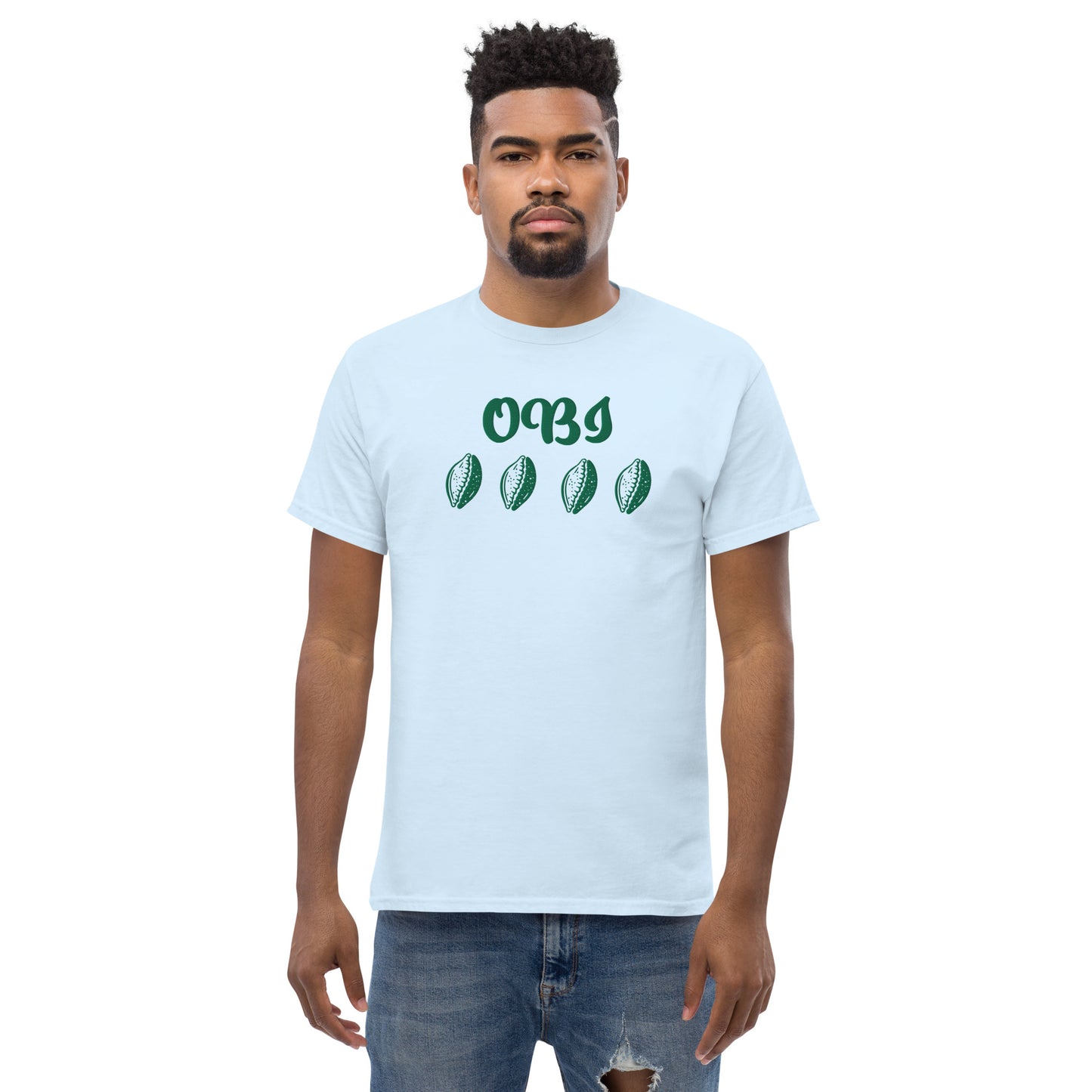 OBI Green Embroidered Unisex classic tee