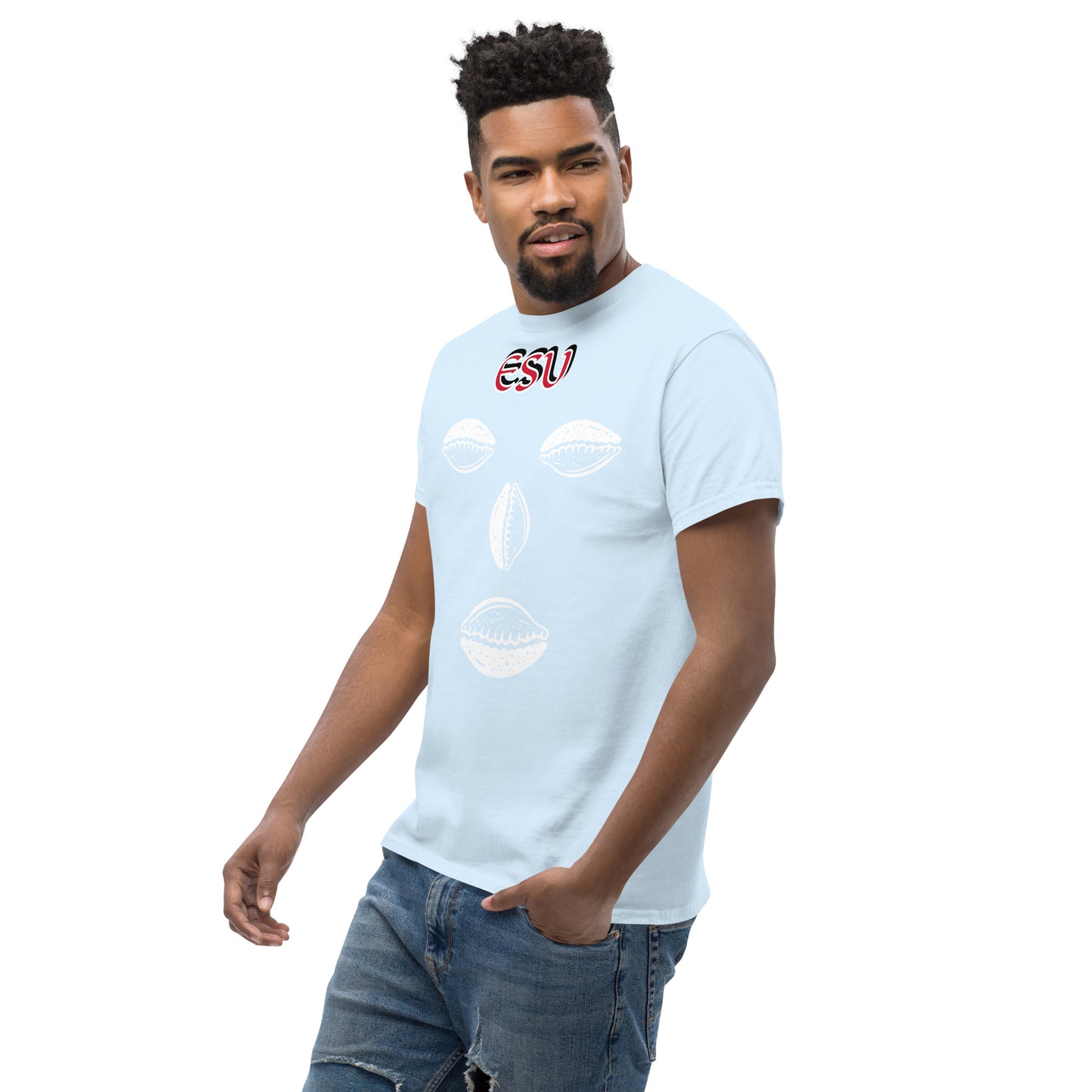 ESU Isese Cowrie White Unisex classic tee