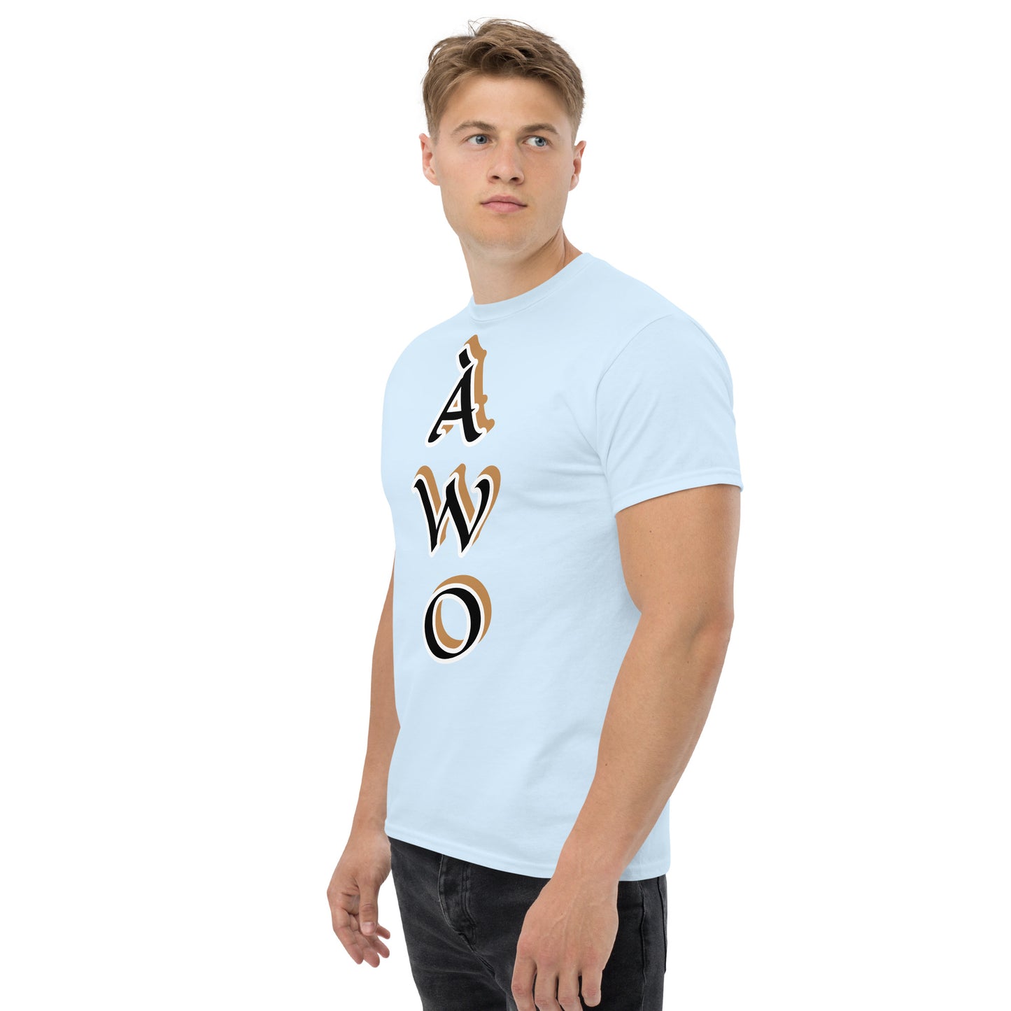 ÀWO Vertical Black/Gold Unisex classic tee