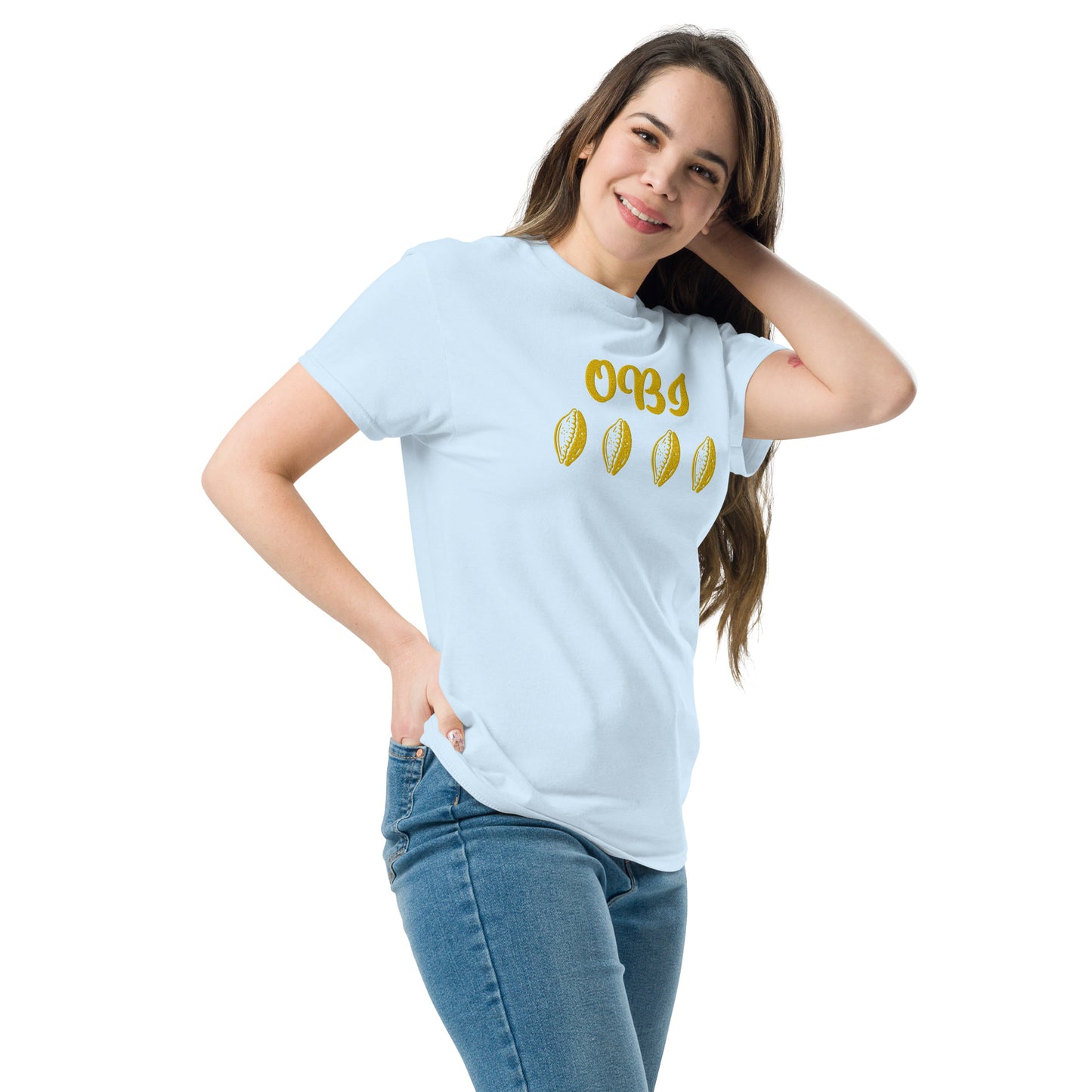 OBI Yellow Embroidered Unisex classic tee